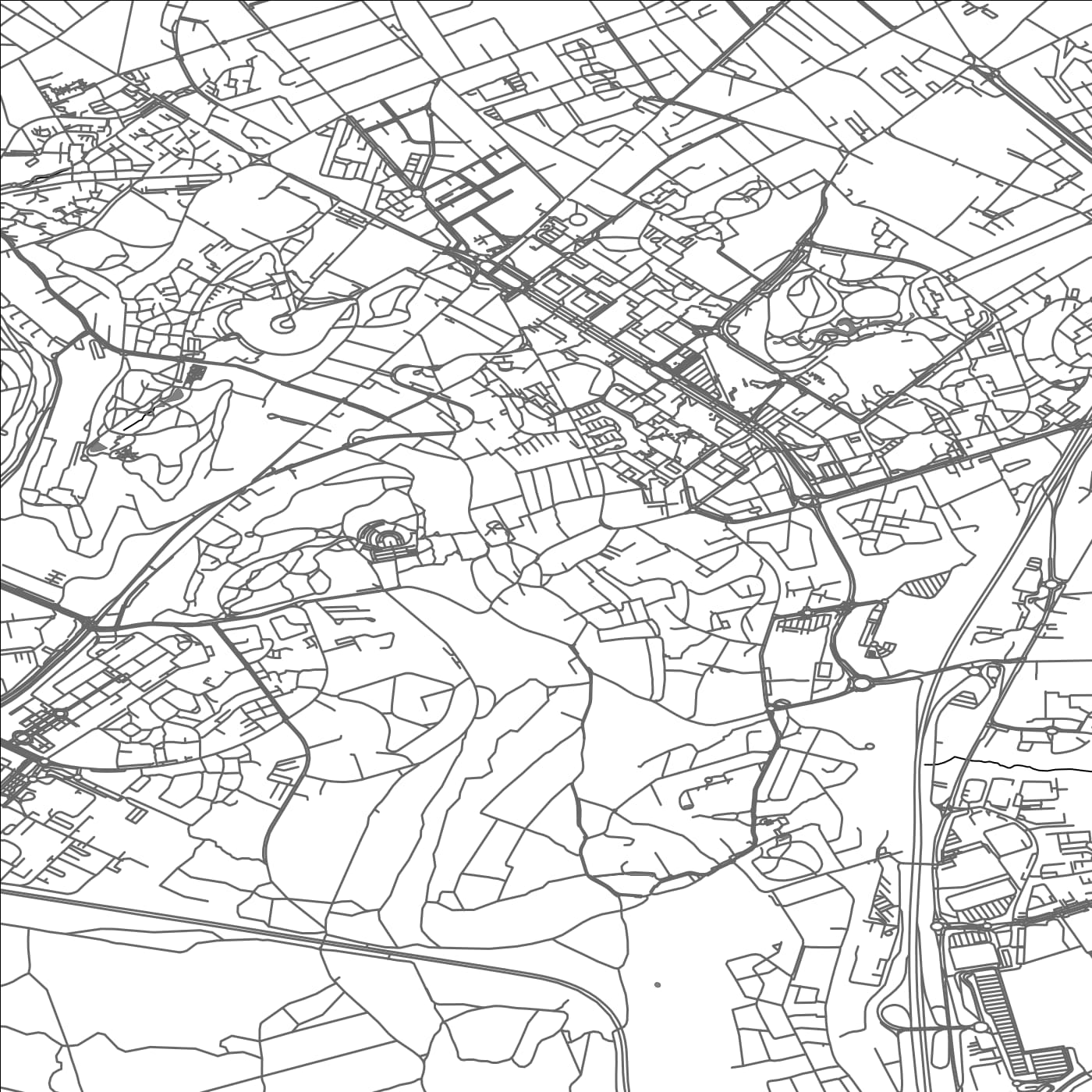 ROAD MAP OF VANDOEUVRE-LES-NANCY, FRANCE BY MAPBAKES