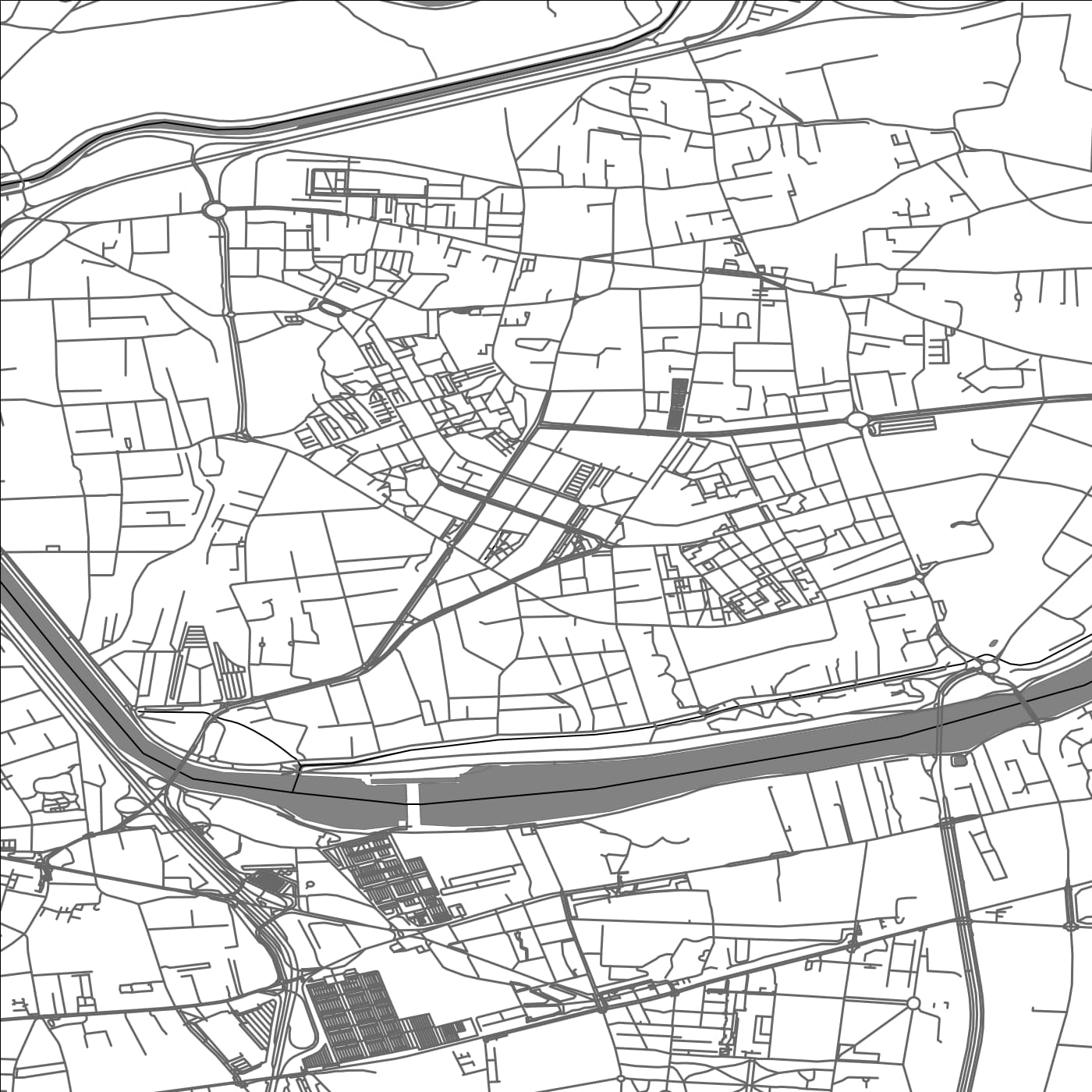 ROAD MAP OF VAULX-EN-VELIN, FRANCE BY MAPBAKES