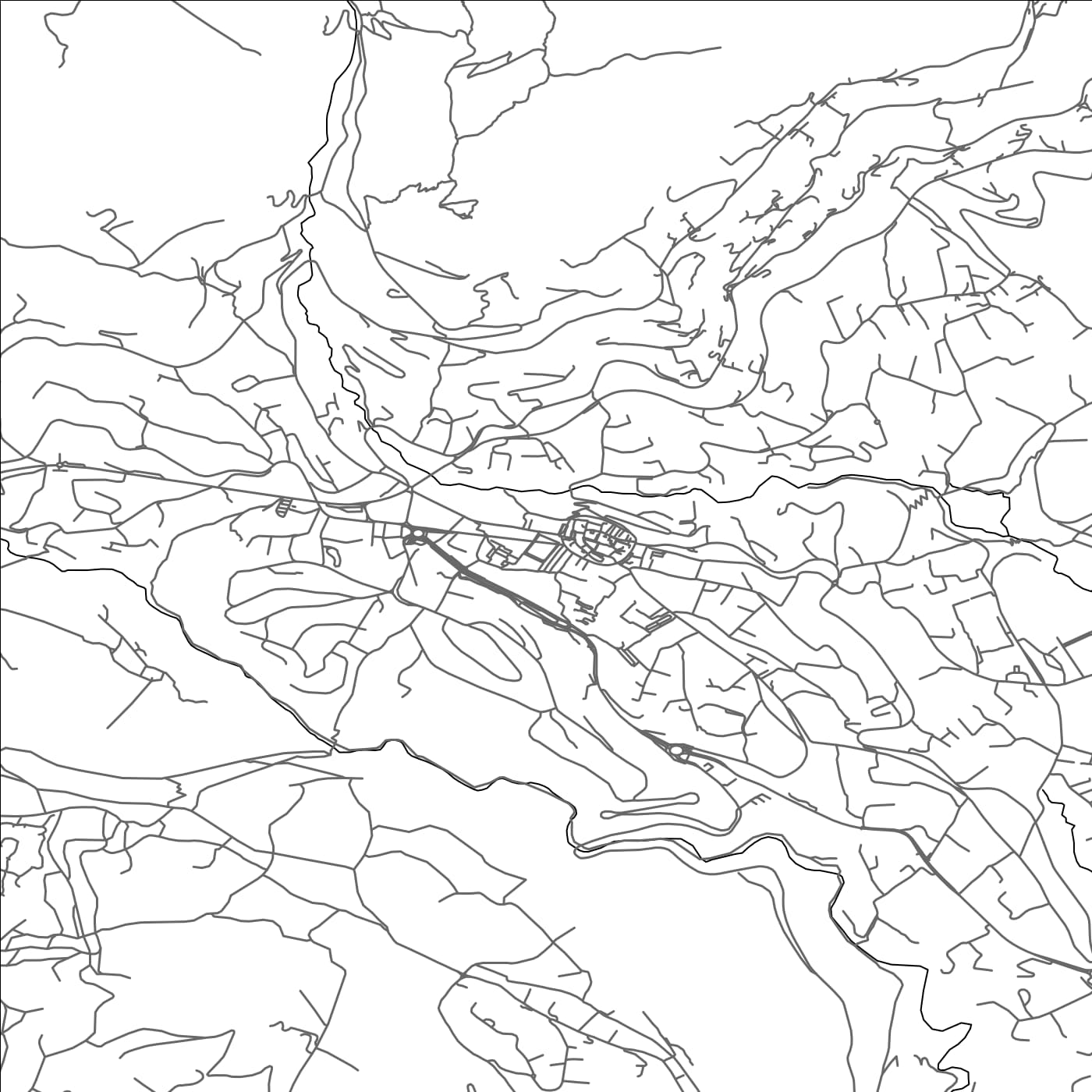 ROAD MAP OF VENCE, FRANCE BY MAPBAKES