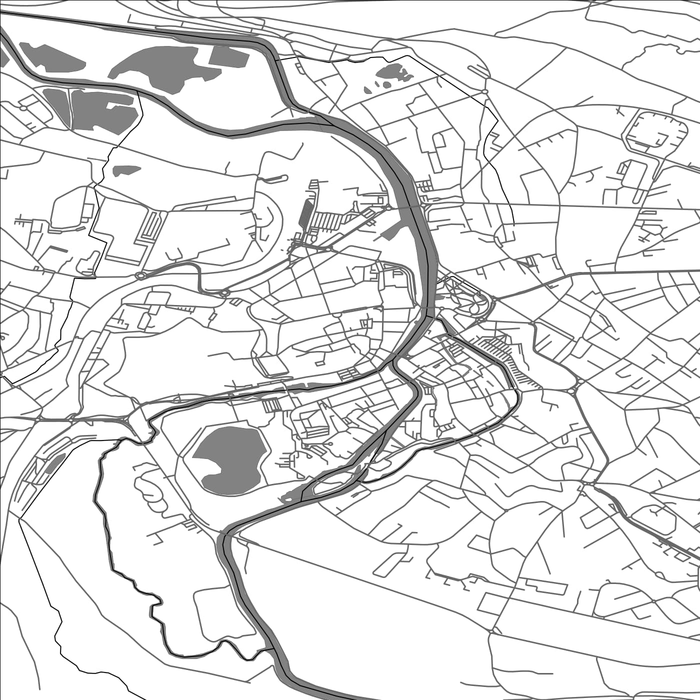 ROAD MAP OF VERDUN, FRANCE BY MAPBAKES