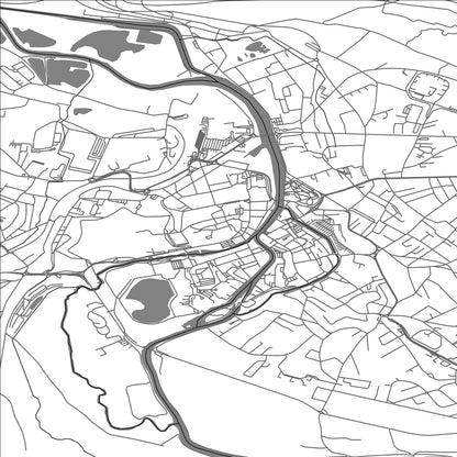 ROAD MAP OF VERDUN, FRANCE BY MAPBAKES