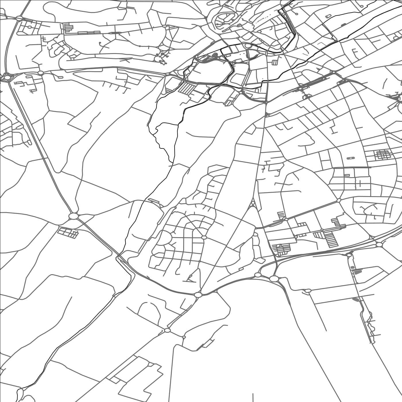 ROAD MAP OF VERNOUILLET, FRANCE BY MAPBAKES