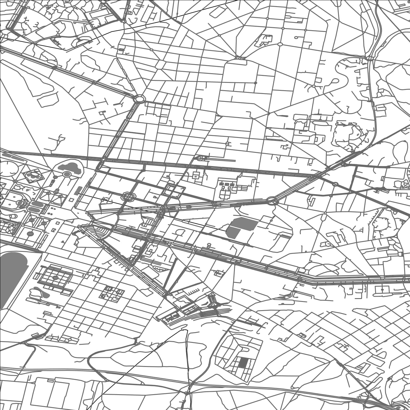 ROAD MAP OF VERSAILLES, FRANCE BY MAPBAKES