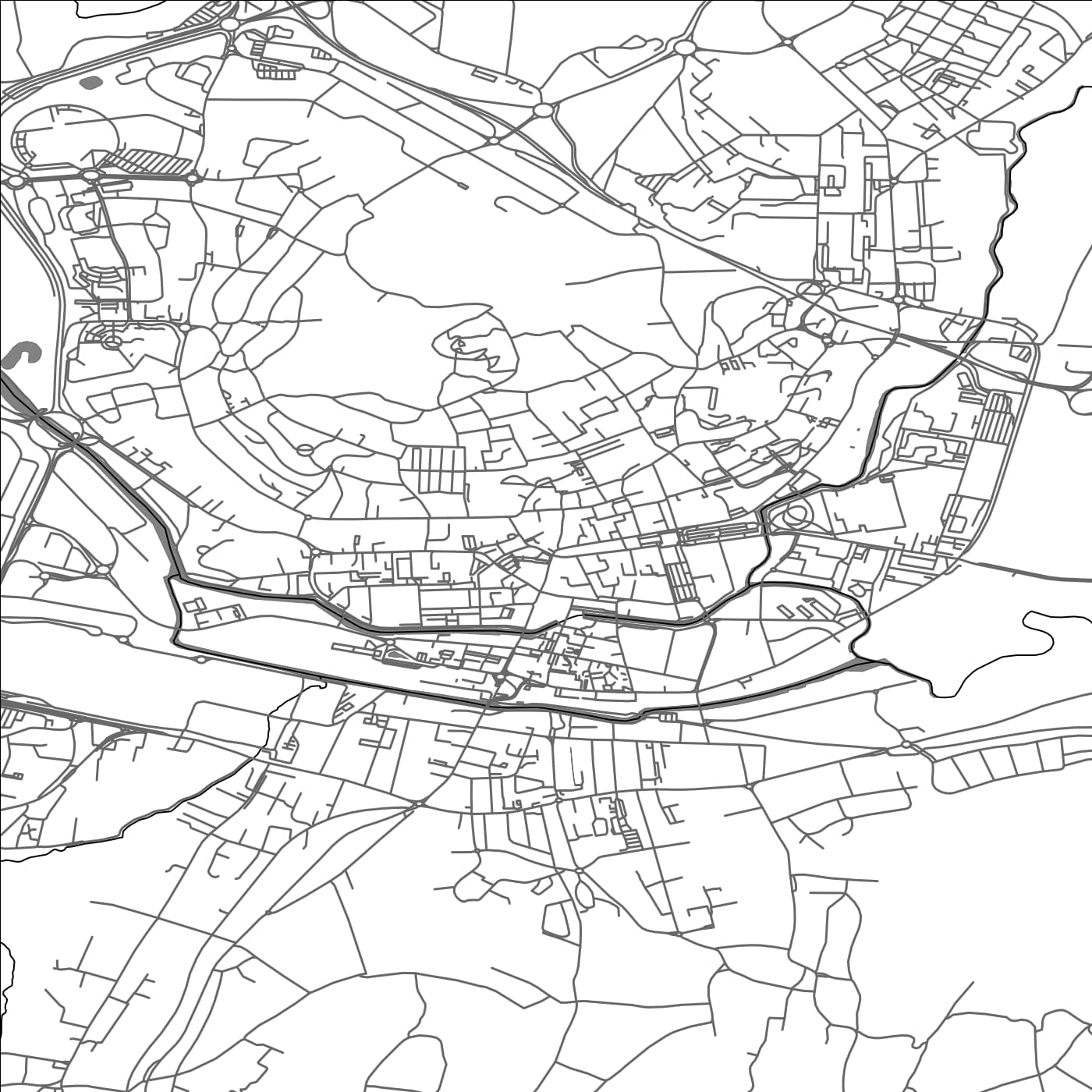 ROAD MAP OF VESOUL, FRANCE BY MAPBAKES