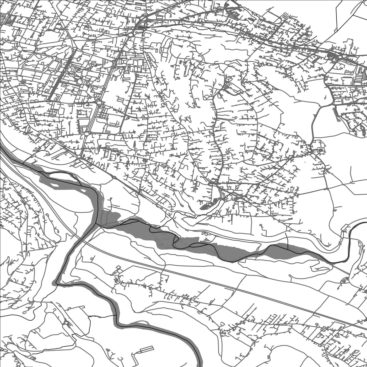 ROAD MAP OF VETRAZ-MONTHOUX, FRANCE BY MAPBAKES