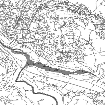 ROAD MAP OF VETRAZ-MONTHOUX, FRANCE BY MAPBAKES