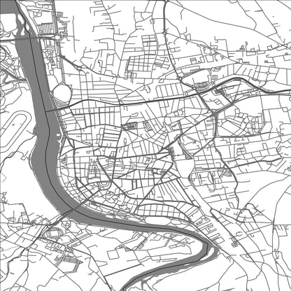 ROAD MAP OF VICHY, FRANCE BY MAPBAKES