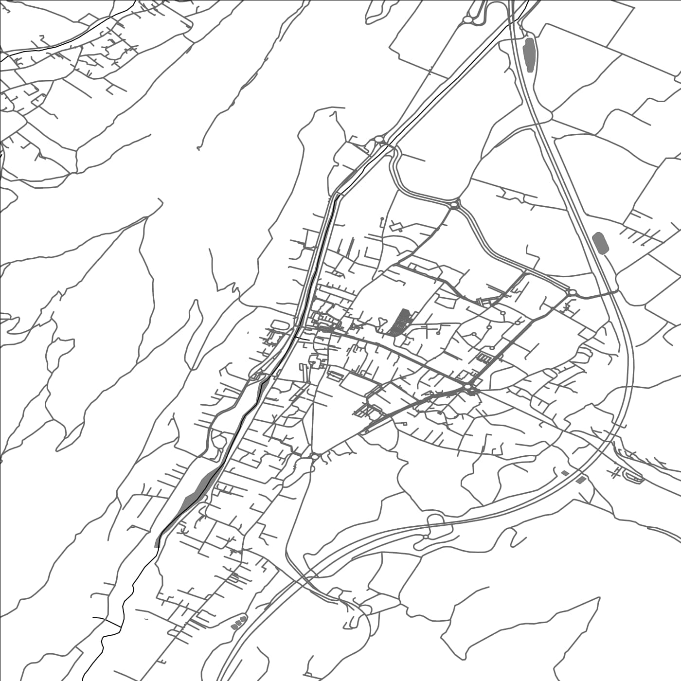 ROAD MAP OF VIF, FRANCE BY MAPBAKES