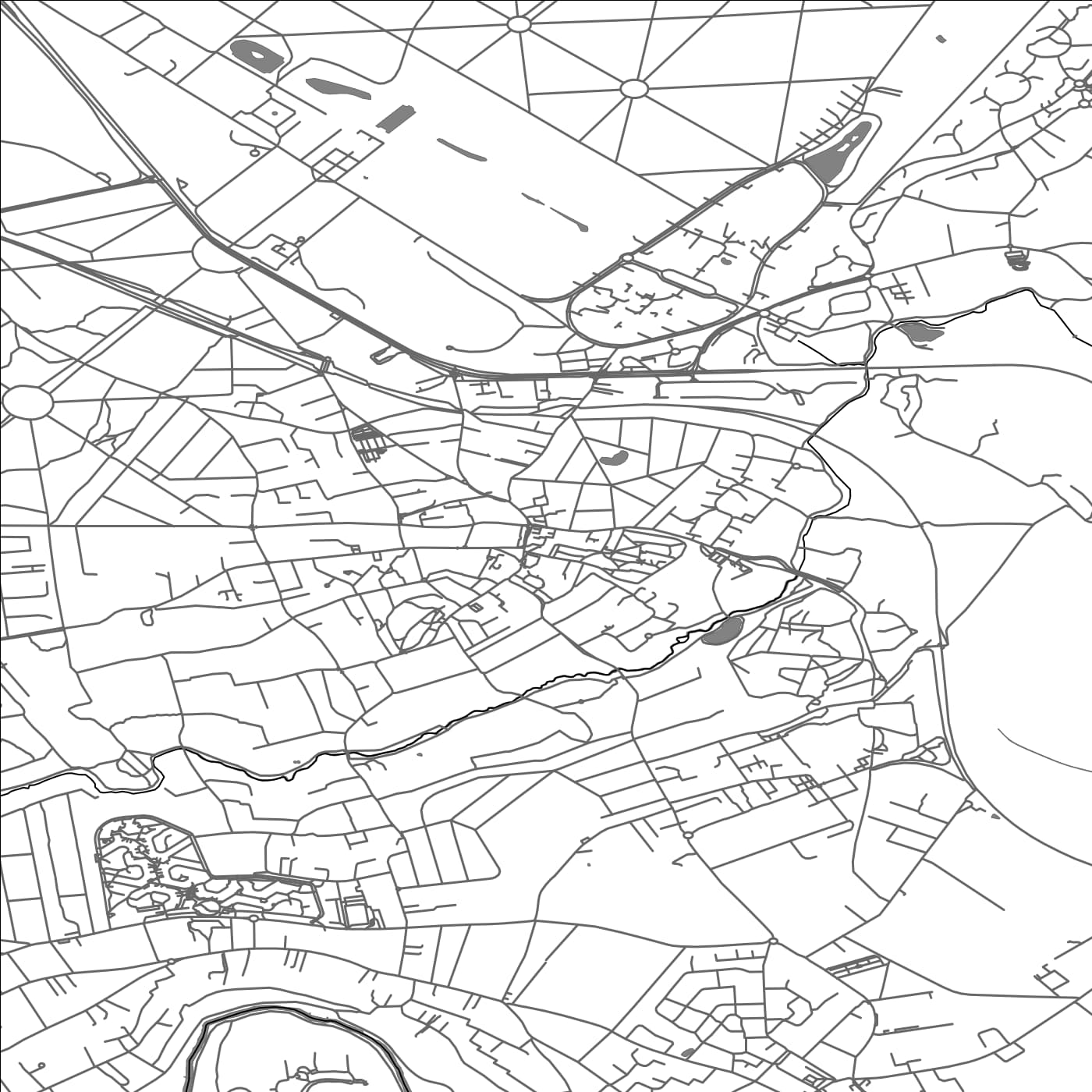 ROAD MAP OF VILLECRESNES, FRANCE BY MAPBAKES