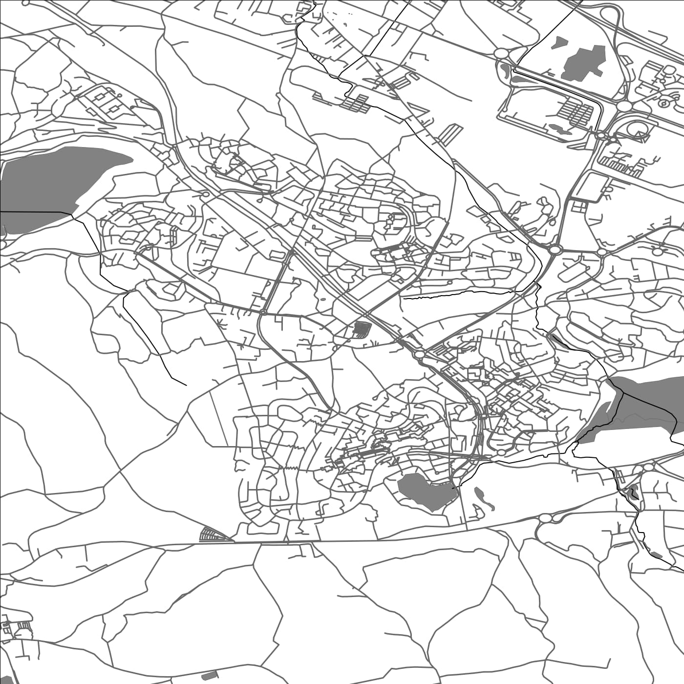 ROAD MAP OF VILLEFONTAINE, FRANCE BY MAPBAKES