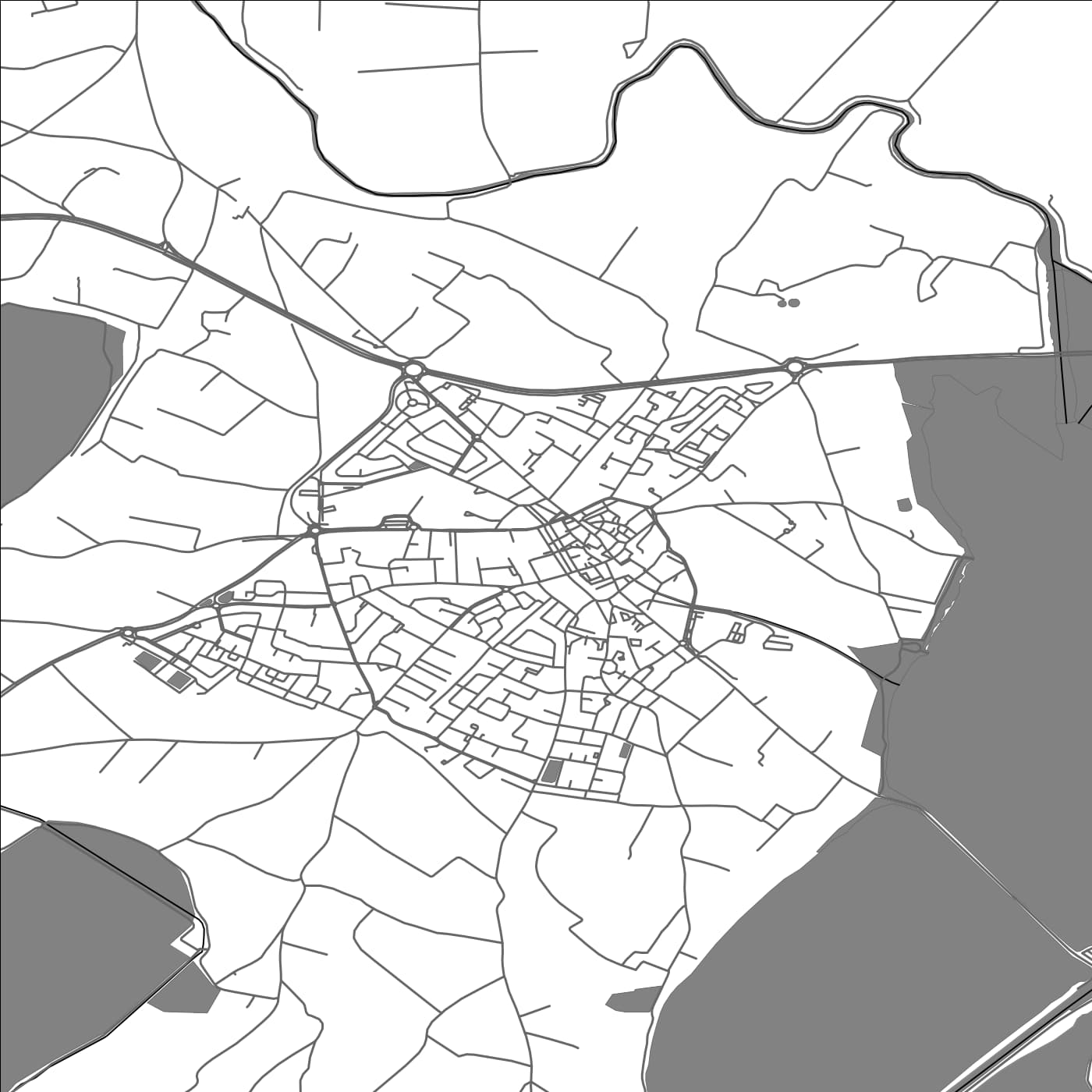 ROAD MAP OF VILLENEUVE-LES-MAGUELONE, FRANCE BY MAPBAKES