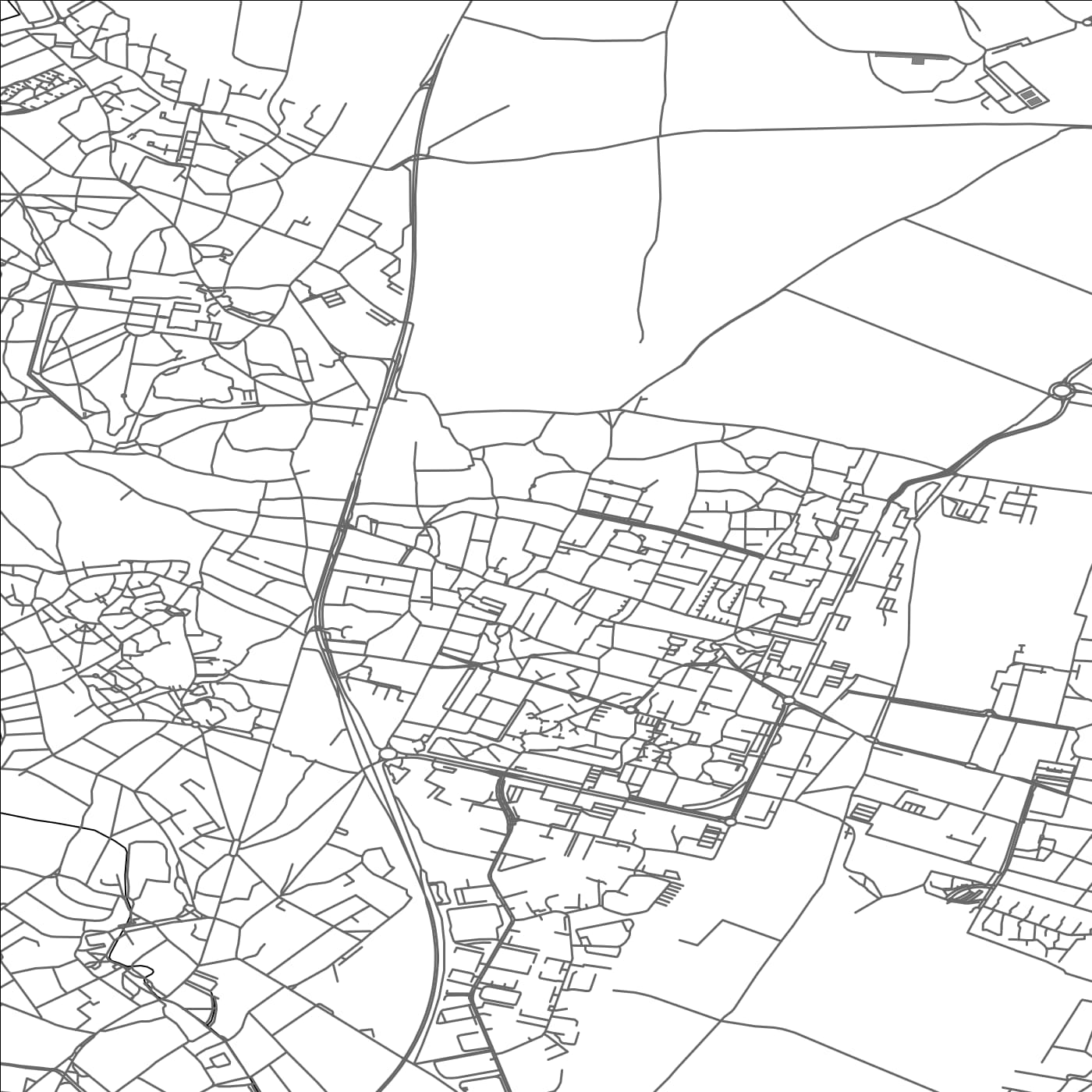 ROAD MAP OF VILLIERS-LE-BEL, FRANCE BY MAPBAKES