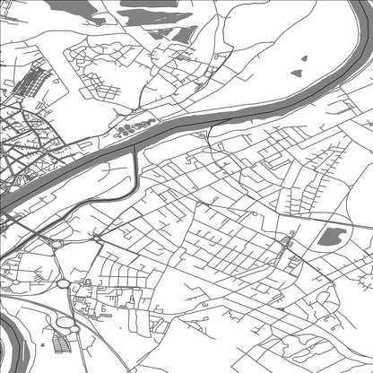 ROAD MAP OF YUTZ, FRANCE BY MAPBAKES