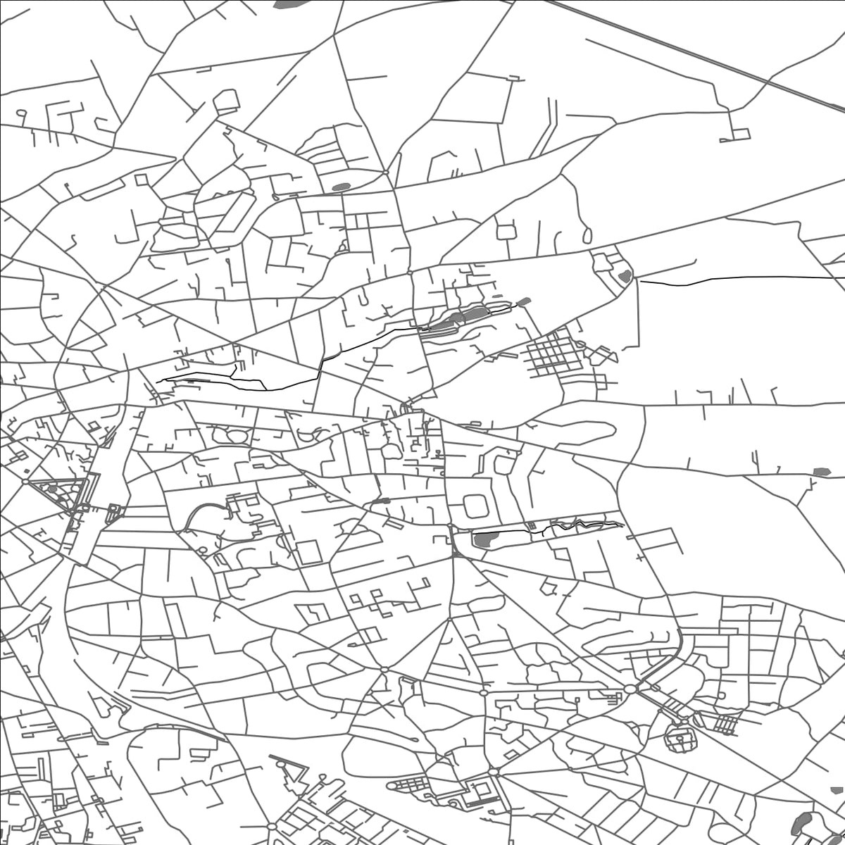 ROAD MAP OF YZEURE, FRANCE BY MAPBAKES
