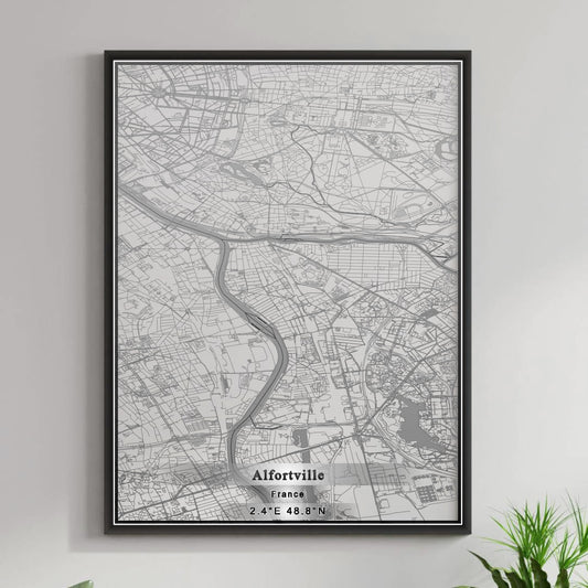 ROAD MAP OF ALFORTVILLE, FRANCE BY MAPBAKES