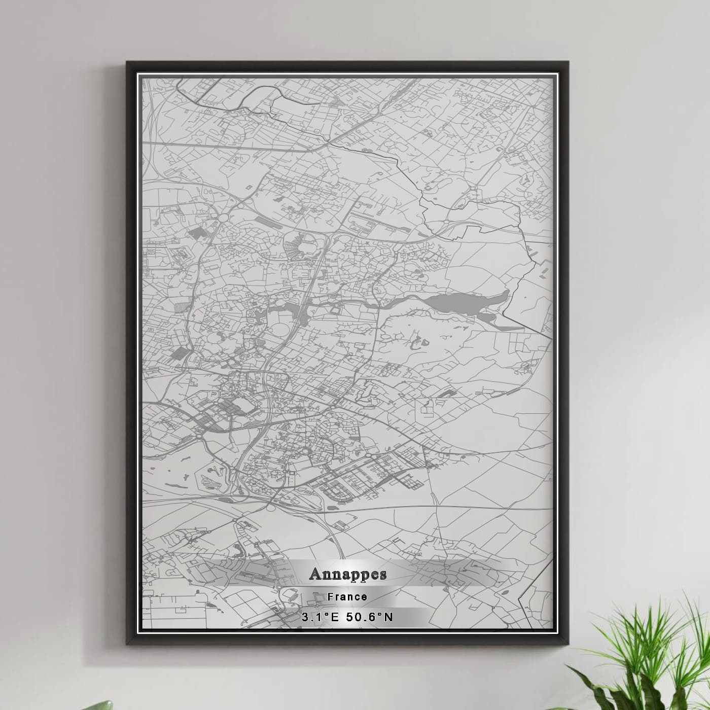 ROAD MAP OF ANNAPPES, FRANCE BY MAPBAKES