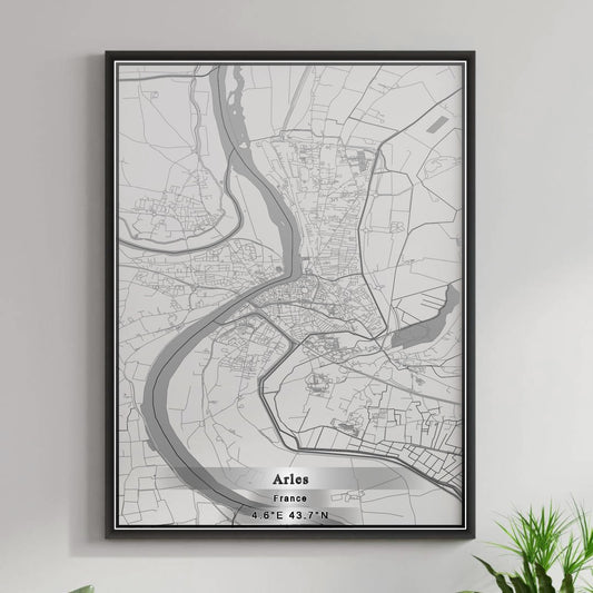 ROAD MAP OF ARLES, FRANCE BY MAPBAKES