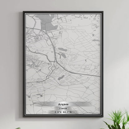 ROAD MAP OF ARQUES, FRANCE BY MAPBAKES