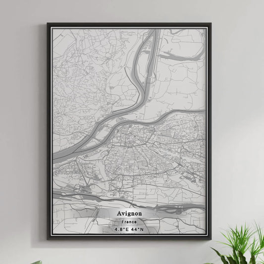 ROAD MAP OF AVIGNON, FRANCE BY MAPBAKES