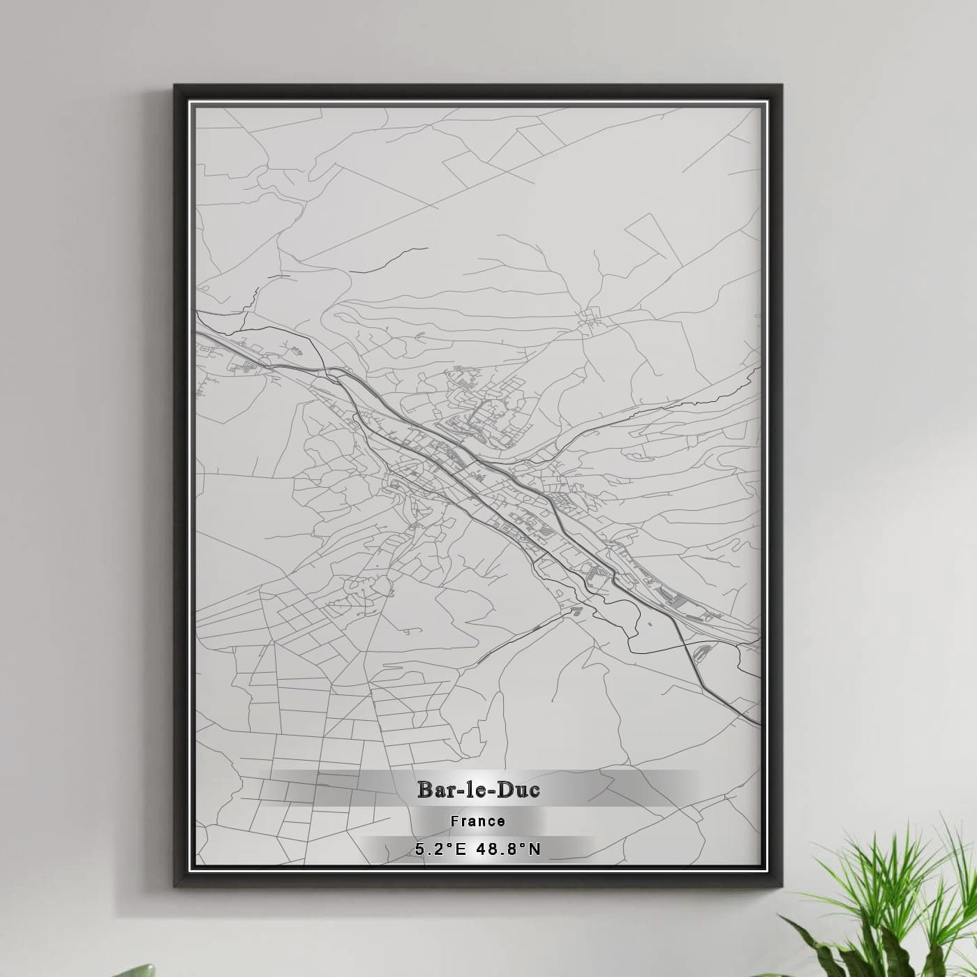 ROAD MAP OF BAR-LE-DUC, FRANCE BY MAPBAKES