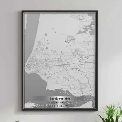 ROAD MAP OF BERCK-SUR-MER, FRANCE BY MAPBAKES