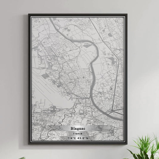 ROAD MAP OF BLAGNAC, FRANCE BY MAPBAKES