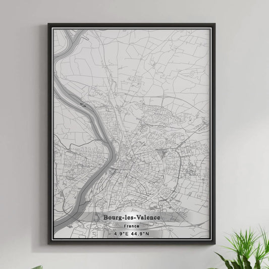 ROAD MAP OF BOURG-LES-VALENCE, FRANCE BY MAPBAKES