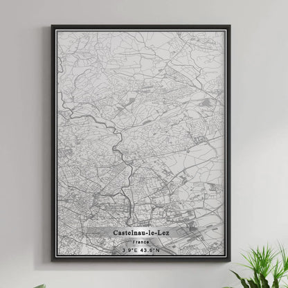 ROAD MAP OF CASTELNAU-LE-LEZ, FRANCE BY MAPBAKES