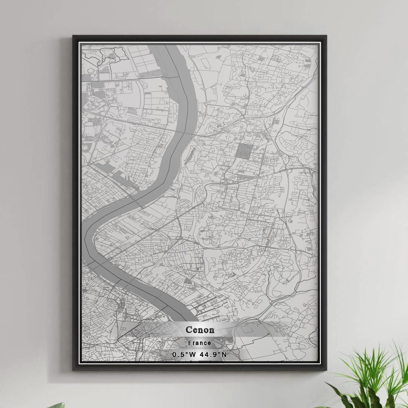 ROAD MAP OF CENON, FRANCE BY MAPBAKES