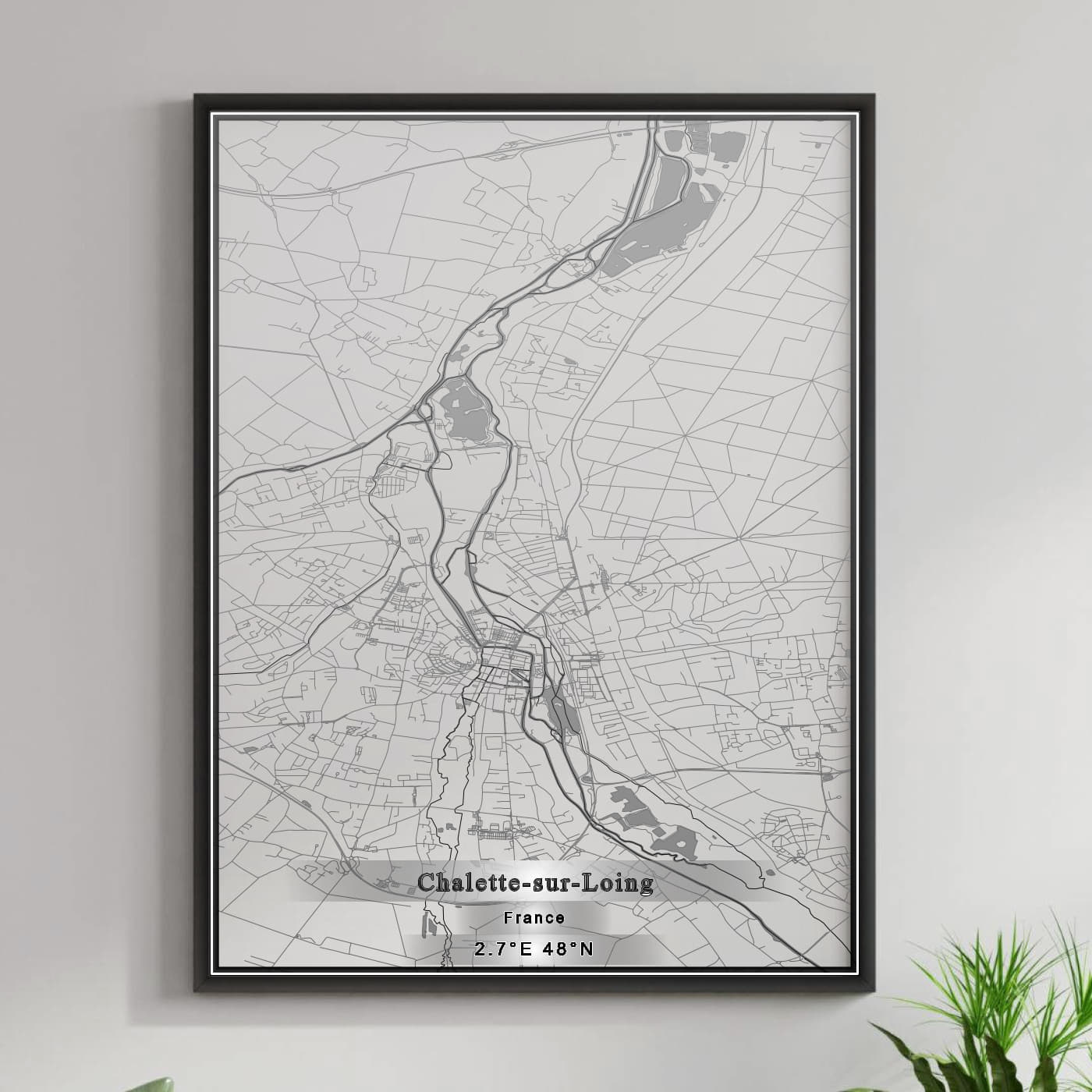 ROAD MAP OF CHALETTE-SUR-LOING, FRANCE BY MAPBAKES