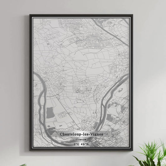 ROAD MAP OF CHANTELOUP-LES-VIGNES, FRANCE BY MAPBAKES