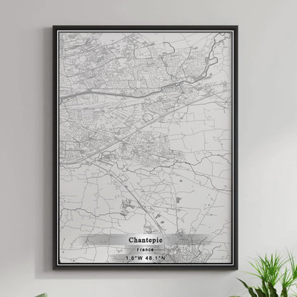 ROAD MAP OF CHANTEPIE, FRANCE BY MAPBAKES