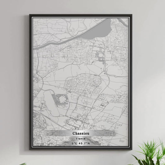 ROAD MAP OF CHASSIEU, FRANCE BY MAPBAKES