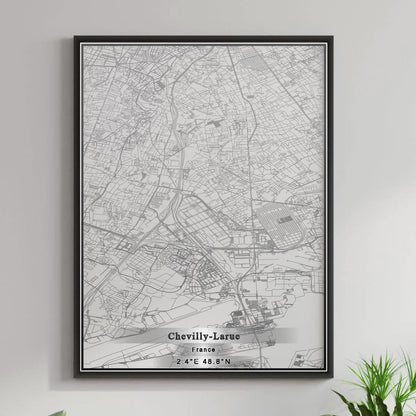 ROAD MAP OF CHEVILLY-LARUE, FRANCE BY MAPBAKES