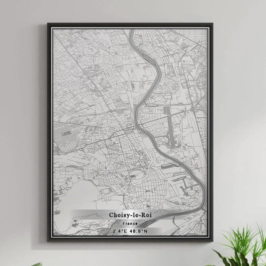 ROAD MAP OF CHOISY-LE-ROI, FRANCE BY MAPBAKES