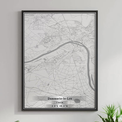 ROAD MAP OF DAMMARIE-LE-LYS, FRANCE BY MAPBAKES