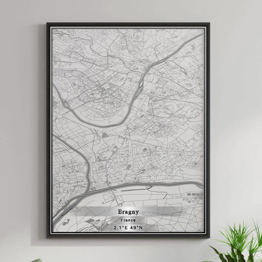 ROAD MAP OF ERAGNY, FRANCE BY MAPBAKES