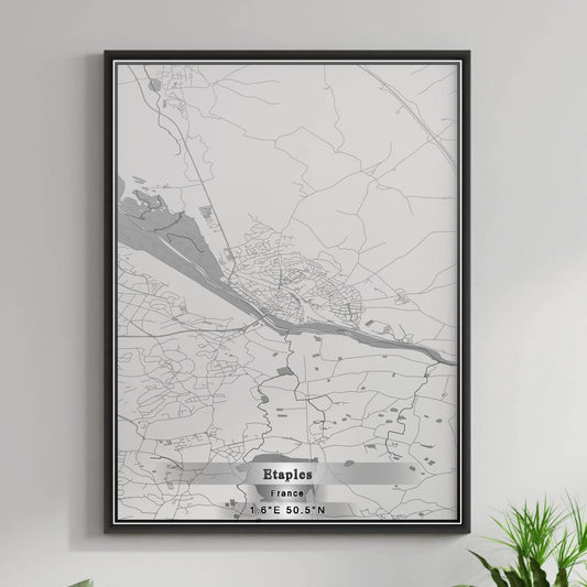 ROAD MAP OF ETAPLES, FRANCE BY MAPBAKES