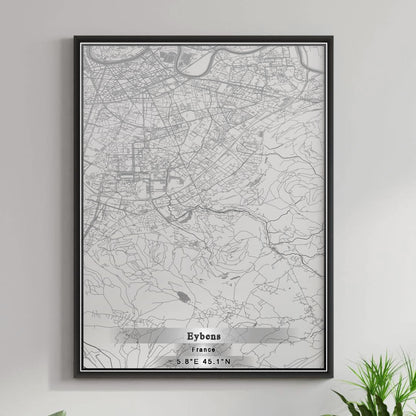 ROAD MAP OF EYBENS, FRANCE BY MAPBAKES