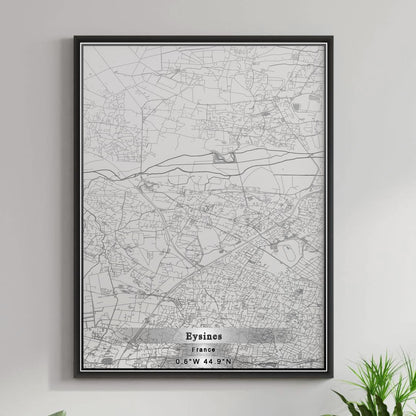 ROAD MAP OF EYSINES, FRANCE BY MAPBAKES