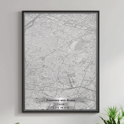 ROAD MAP OF FONTENAY-AUX-ROSES, FRANCE BY MAPBAKES