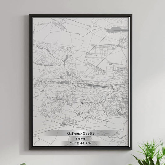 ROAD MAP OF GIF-SUR-YVETTE, FRANCE BY MAPBAKES