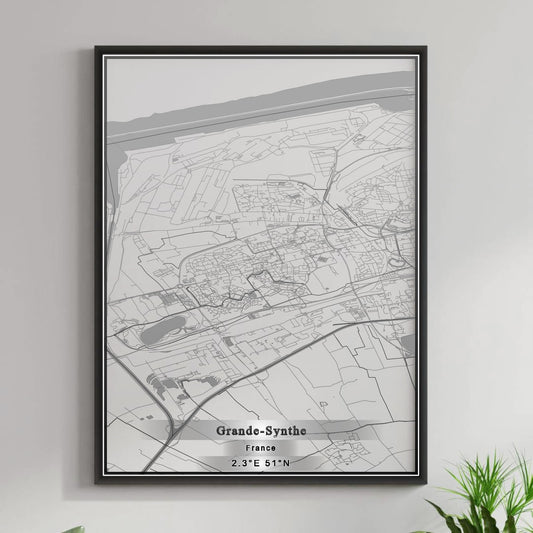 ROAD MAP OF GRANDE-SYNTHE, FRANCE BY MAPBAKES