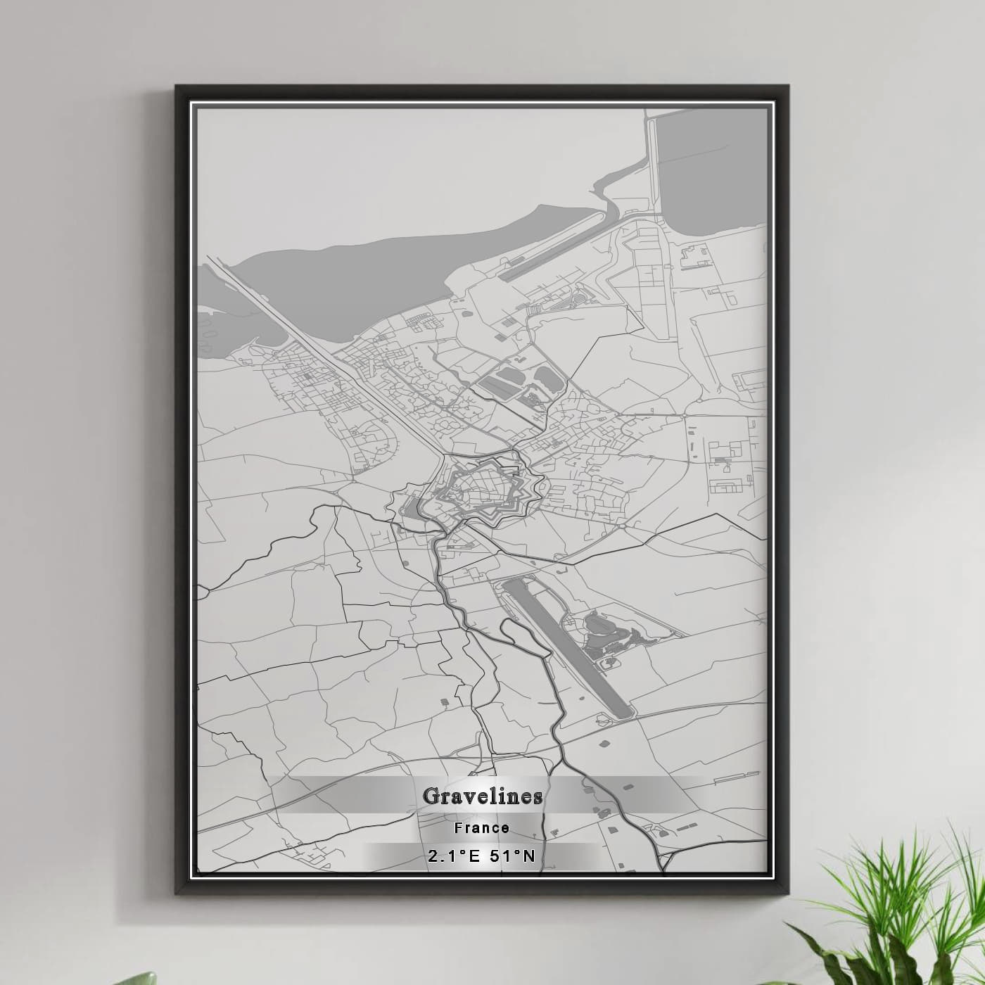 ROAD MAP OF GRAVELINES, FRANCE BY MAPBAKES