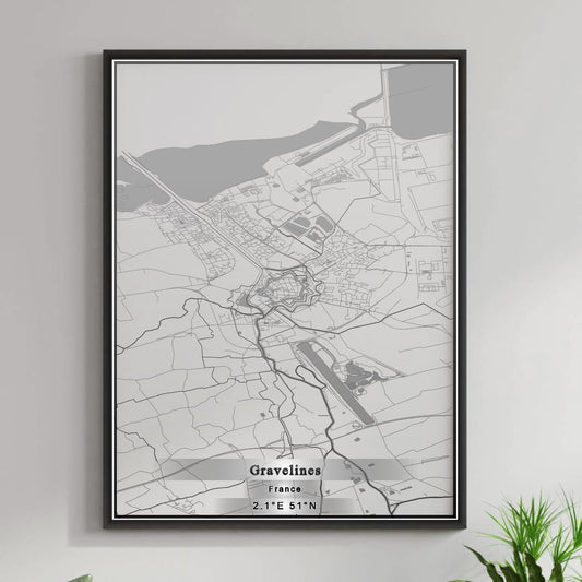 ROAD MAP OF GRAVELINES, FRANCE BY MAPBAKES