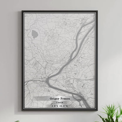 ROAD MAP OF GRIGNY FRANCE BY MAPBAKES