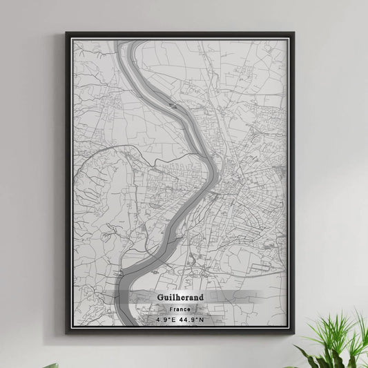 ROAD MAP OF GUILHERAND, FRANCE BY MAPBAKES