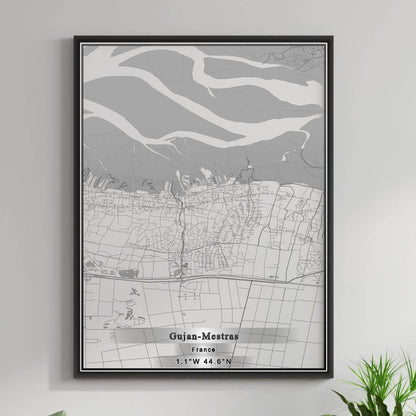 ROAD MAP OF GUJAN-MESTRAS, FRANCE BY MAPBAKES