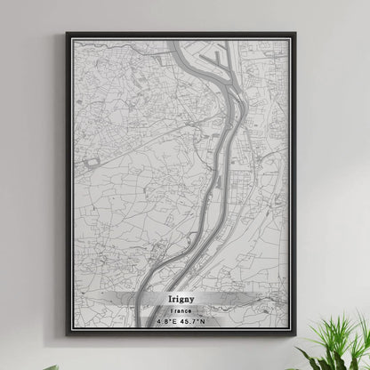 ROAD MAP OF IRIGNY, FRANCE BY MAPBAKES