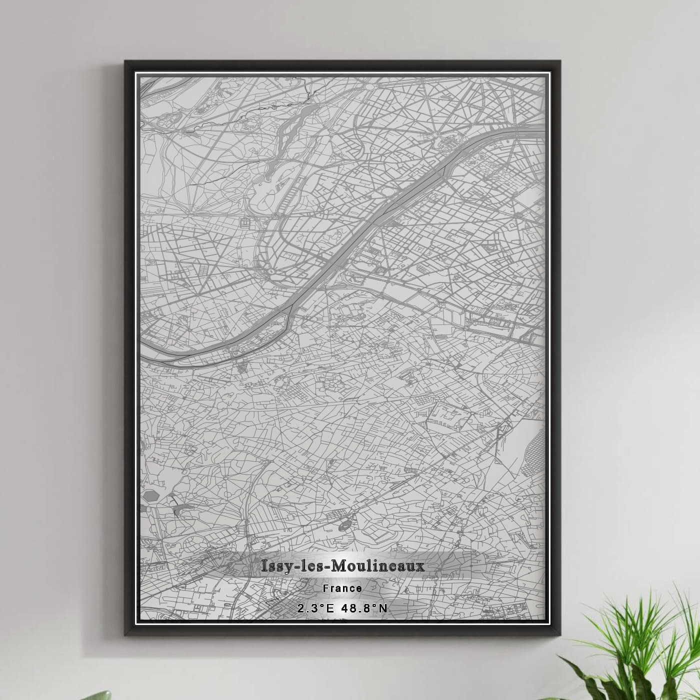 ROAD MAP OF ISSY-LES-MOULINEAUX, FRANCE BY MAPBAKES